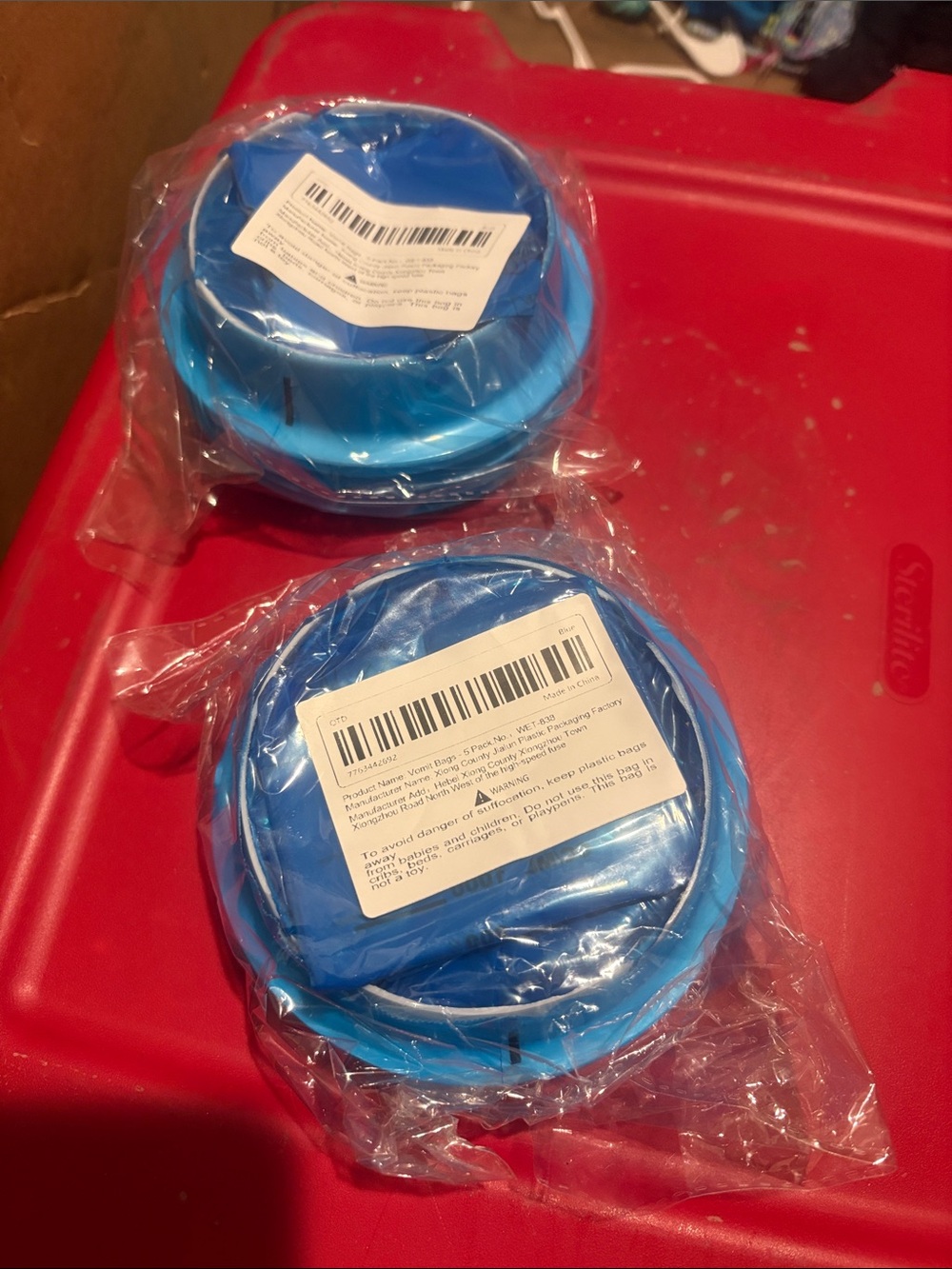 Blue Portable Silicone Travel Bowl Set - Unbranded
